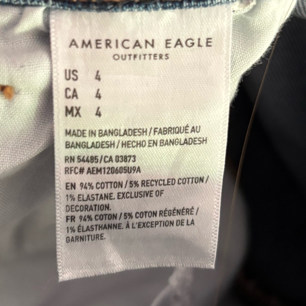 AE Stretch Denim Mom Shorts - Picture 4 of 4